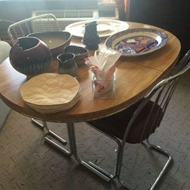 Vintage "Formica" Table and 2 chairs