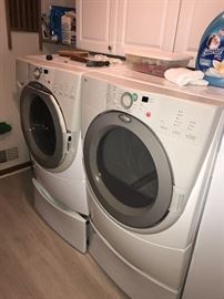 WHIRLPOOL DUET SIDE-LOAD WASHER AND ELECTRIC DRYER