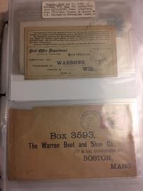 ANTIQUE ENVELOPES WITH STAMPS