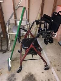 WALKER AND WHEELCHAIR