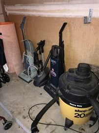 LOTS OF VACUUMS AND SHOPVAC