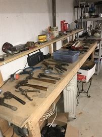 LOTS OF VINTAGE HAND TOOLS