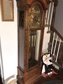 HOWARD MILLER GRANDFATHER CLOCK! WORKS GREAT!!!