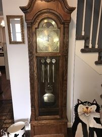 HOWARD MILLER GRANDFATHER CLOCK! WORKS GREAT!!!