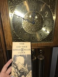 HOWARD MILLER GRANDFATHER CLOCK! WORKS GREAT!!!