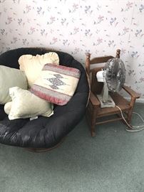 SMALL KIDS WOODEN ROCKER CHAIR