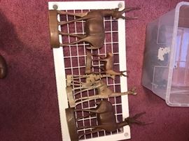 HAND CARVED WOODEN DEER