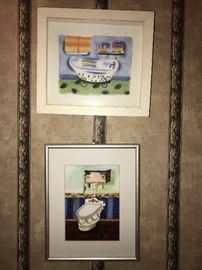 FRAMED BATHROOM ART
