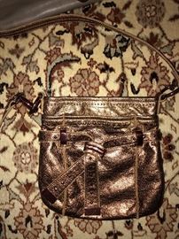 B. MAKOWSKI GOLD CROSSBODY BAG