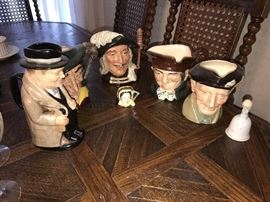 ROYAL DOULTON VINTAGE LARGE TOBY MUGS
