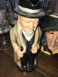 ROYAL DOULTON VINTAGE LARGE TOBY MUGS-WINSTON CHURCHILL
