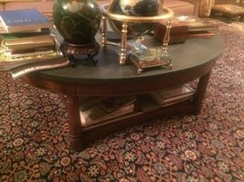 round marble top coffee table