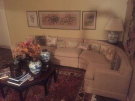 mid century corner sofa