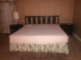 Joh Widdicomb king sized bed and night stands