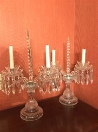 pair of Waterford candelabra
