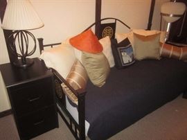Day Bed, Asian Influence, Lamps 