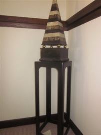 Pedestal and sculpture 