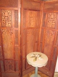 Tri fold Screens, Matching pair 