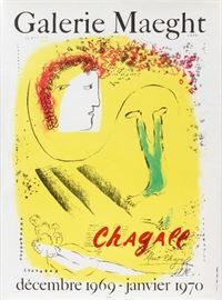 Lot#322, MARC CHAGALL PRINT, H 31", L 23", GALERIE Dated December 1969 - January 1970.  Unframed.