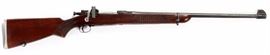 Lot#335, SPRINGFIELD MODEL 1903 #1273602 RIFLE, 30-06 CAL., 1906, L 24" BBL. Springfield Model 1903, .30-06 cal bolt action rifle with a blued finish. Having a 5-round internal magazine. Sporterized one piece checkered walnut stock/forearm. 24" barrel, with front iron sight, adjustable rear peep sight. Muzzle stamped "12-26" with flaming cannon ball armory mark. Muzzle protection cap,  Aluminum checkered butt plate.