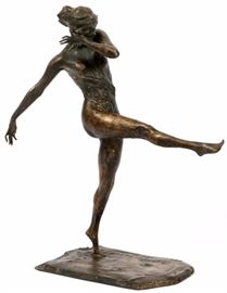 Lot#2017, PRINCE PAOLO TROUBETZKOY (RUSSIAN, 1866-1938), BRONZE SCULPTURE, 1914, H 14", W 8", D 5", "LADY CONSTANCE STEWART RICHARDSON"  "Lady Constance Stewart Richardson"; signed, dated, and marked "Roman Bronze Works, N_Y_" (see additional photo).  Estate of Frederick C. and Malora Matthaei.