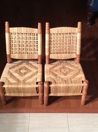 Hand Woven child's chair 
