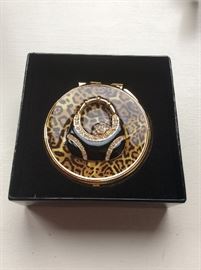  Jeweled mirrored compact 