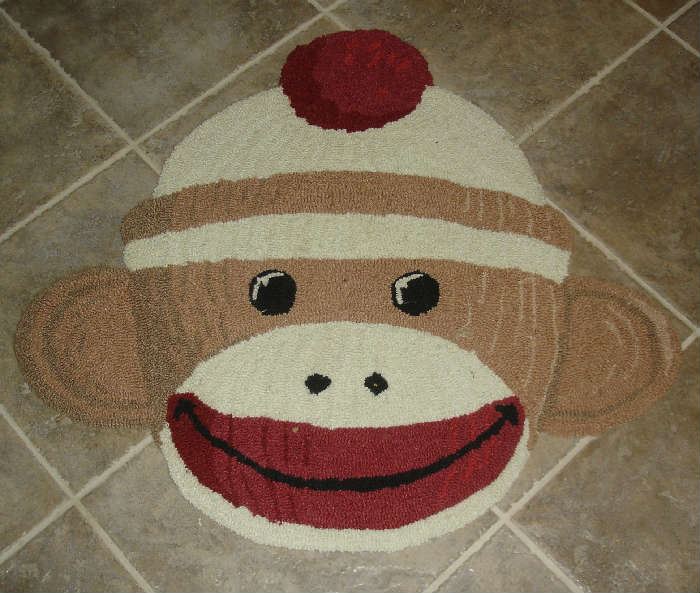 Sock Monkey rug