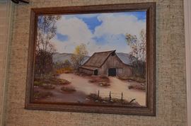 H. James Cabin Painting