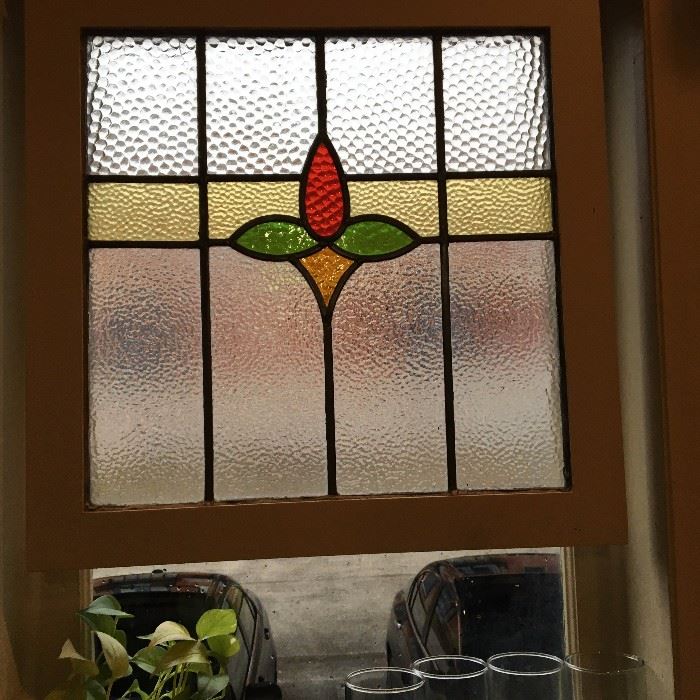 Framed stained glass 