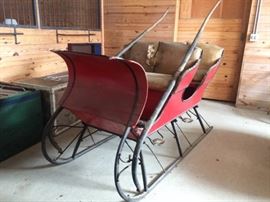 Just in time for the Holidays! Four person sleigh -- is that like a One Horse Open Sleigh??