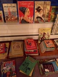 Vintage children's books and comics.