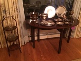 Assorted plated and sterling silver.