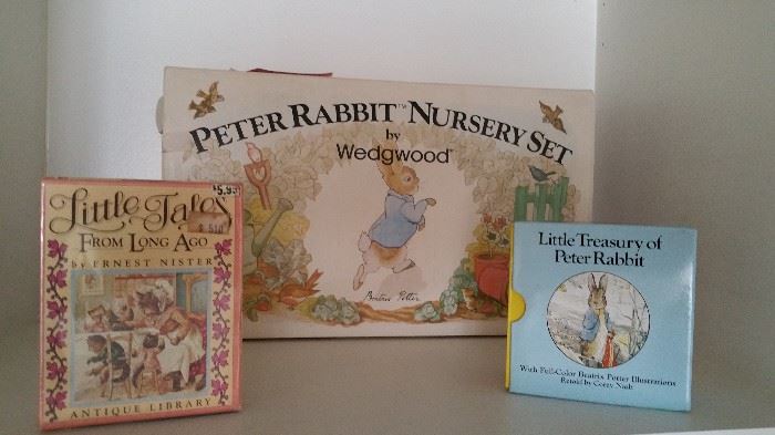 Peter Rabit Wedgewood box and childrens books
