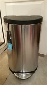 NEW stainless steel trashcan