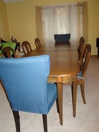 dining table with multiple leaves