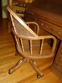 wood desk chair
