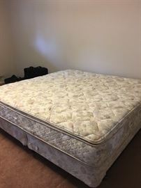 King mattress, box spring and frame in excellent condition. Was only used in guest room.