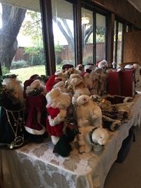 Huge Father Christmas Santa collection
