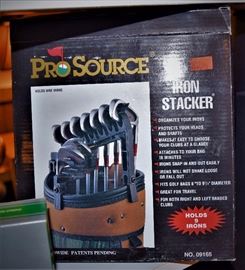 "Iron Stacker" for arranging Irons in your Golf Bag