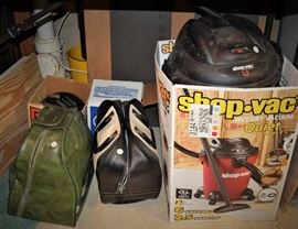 Shop-vac and bowling balls/bags (Two)