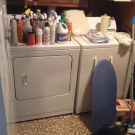 Electric gas dryer. And washer