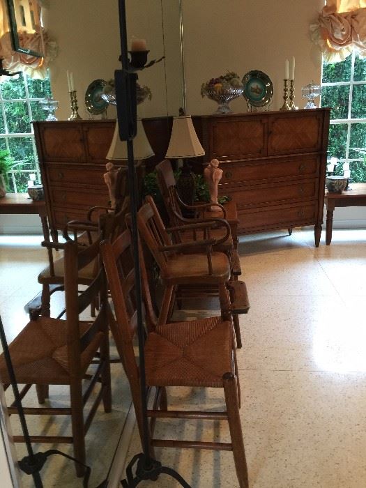 Primitive high chairs