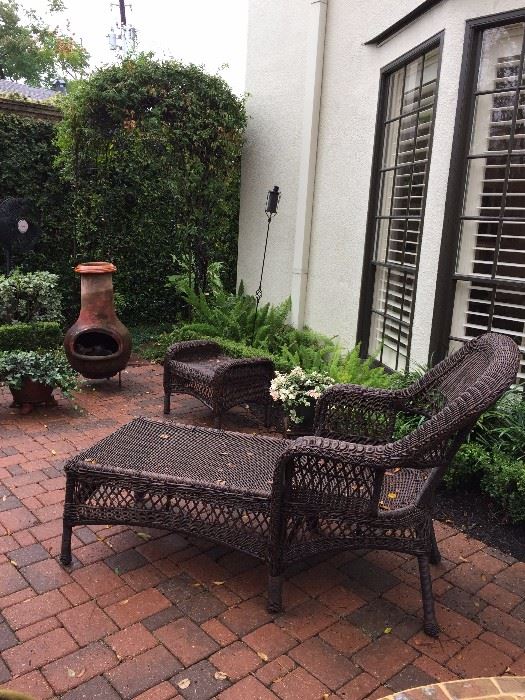 New Orleans Style patio, chaise