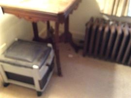 ANOTHER EASTLAKE TABLE WITH MARBLE TOP