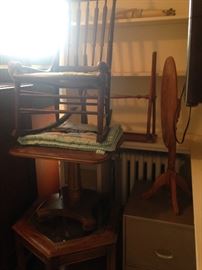 ONE ROOM FULL OF ANTIQUE FURNITURE WE CANNOT GET AT YET