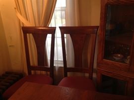 2 OF 6 MATCHING DINING ROOM CHAIRS