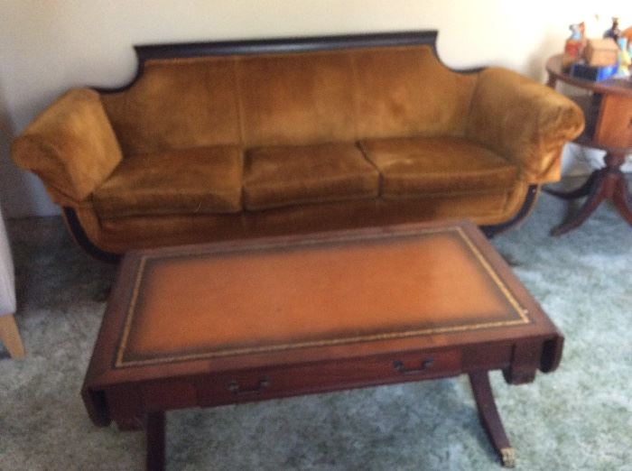 Antique sofa & coffee table