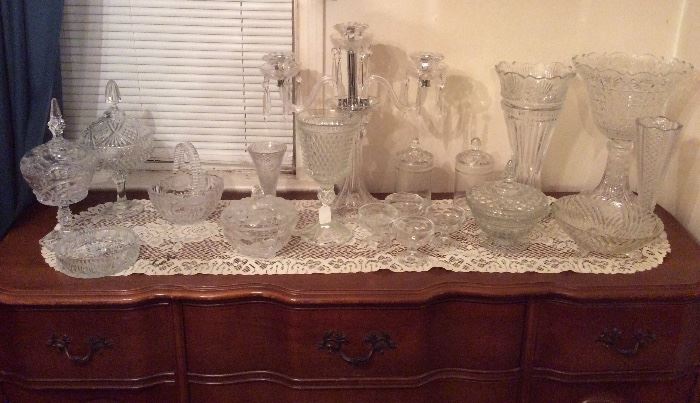 Collectible glass candy dishes