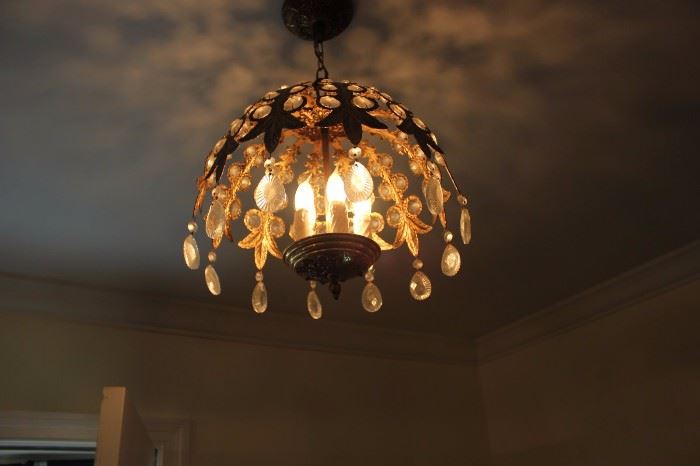 chandelier.. Any lighting purchased must be taken down by buyer 